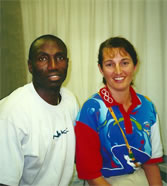 Heather With Samuel Matete