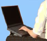 Use a Lapramp if using a laptop on your lap.